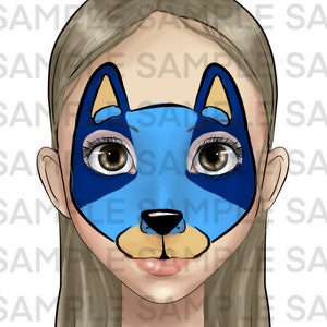 FACE PAINTING CARTOON Menu Board/ Face Painter Designs For Onsite Menu Boards/Popular Cartoon Characters/Aus Dog/Digital Designs Downloads