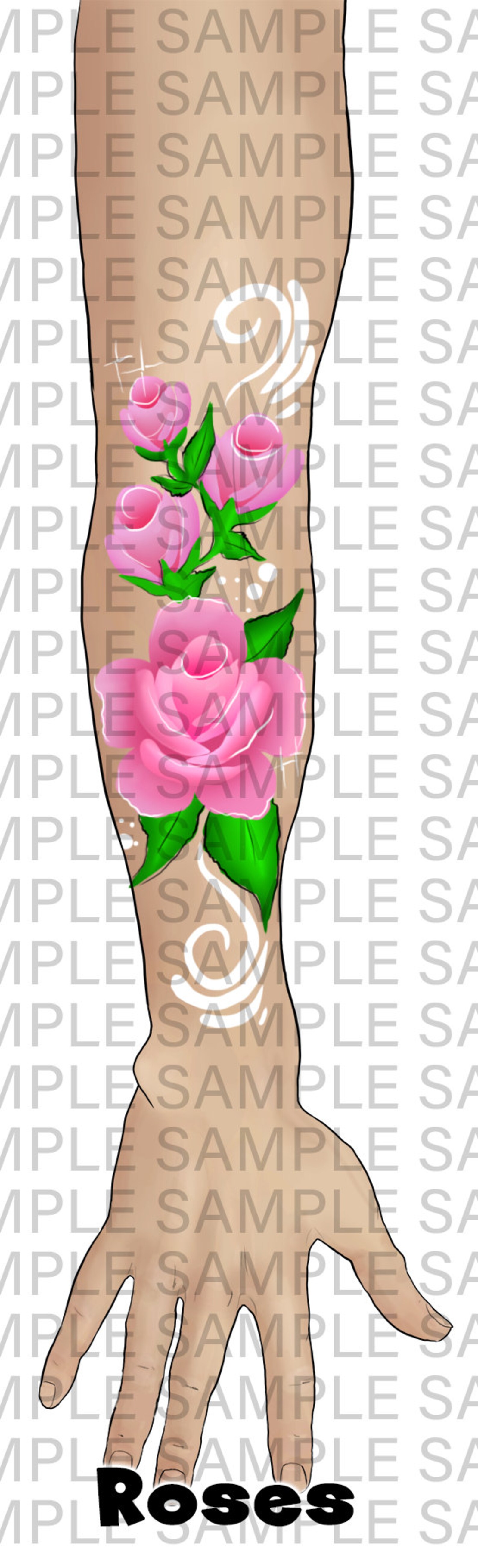 NO AI USED Face Paint Arm Designs, Face Paint Design Menu Board ...