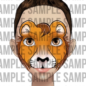Face Painting Animal Board, Face Paint Design Menu Board, Designs for ...