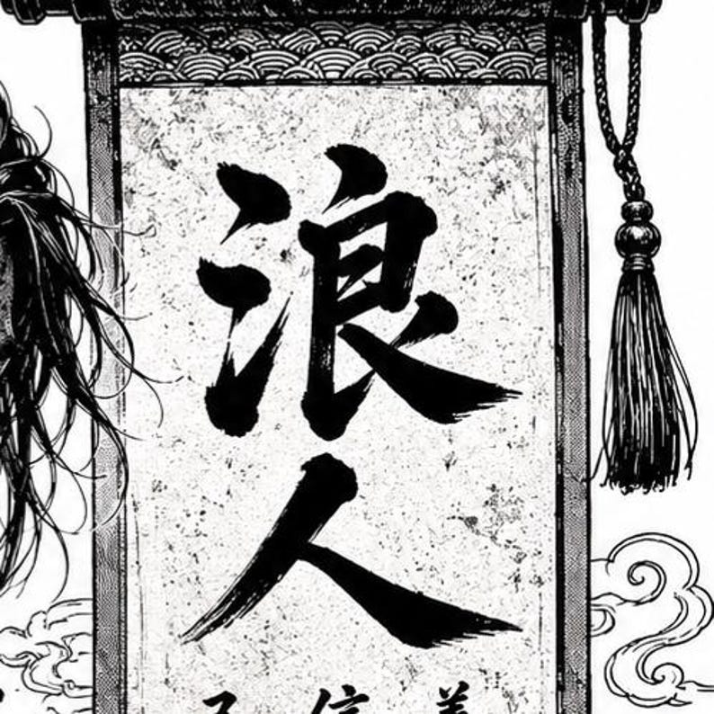 Japanese Warrior Ronin SVG PNG | Samurai Engraving File | Cherry Blossom Art image 6