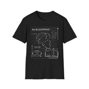 Blckpr1nt Afro Puff Bookworm T-shirt - Blauwdruk afbeelding 1