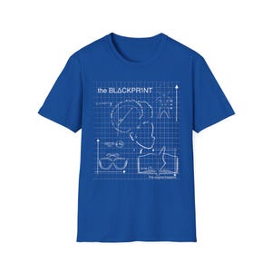 Blckpr1nt Afro Puff Bookworm T-shirt - Blauwdruk afbeelding 2