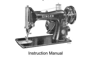 Singer Class 99 - 99K Instruction Manual PDF EN Digital Download Vintage Sewing Machine Guide