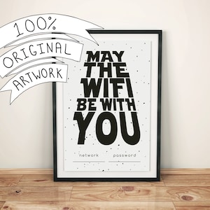 May the WiFi Be With You Star Wars Printable Download