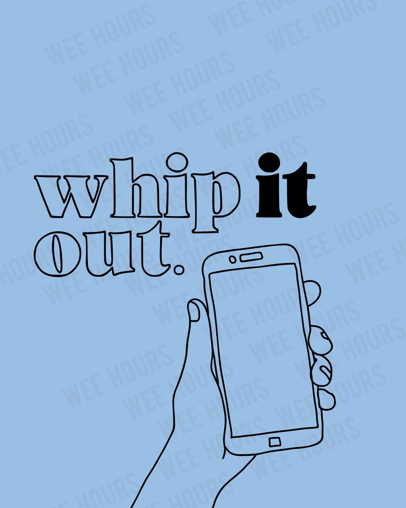 Whip It Out Bathroom Sign Printable Download Etsy