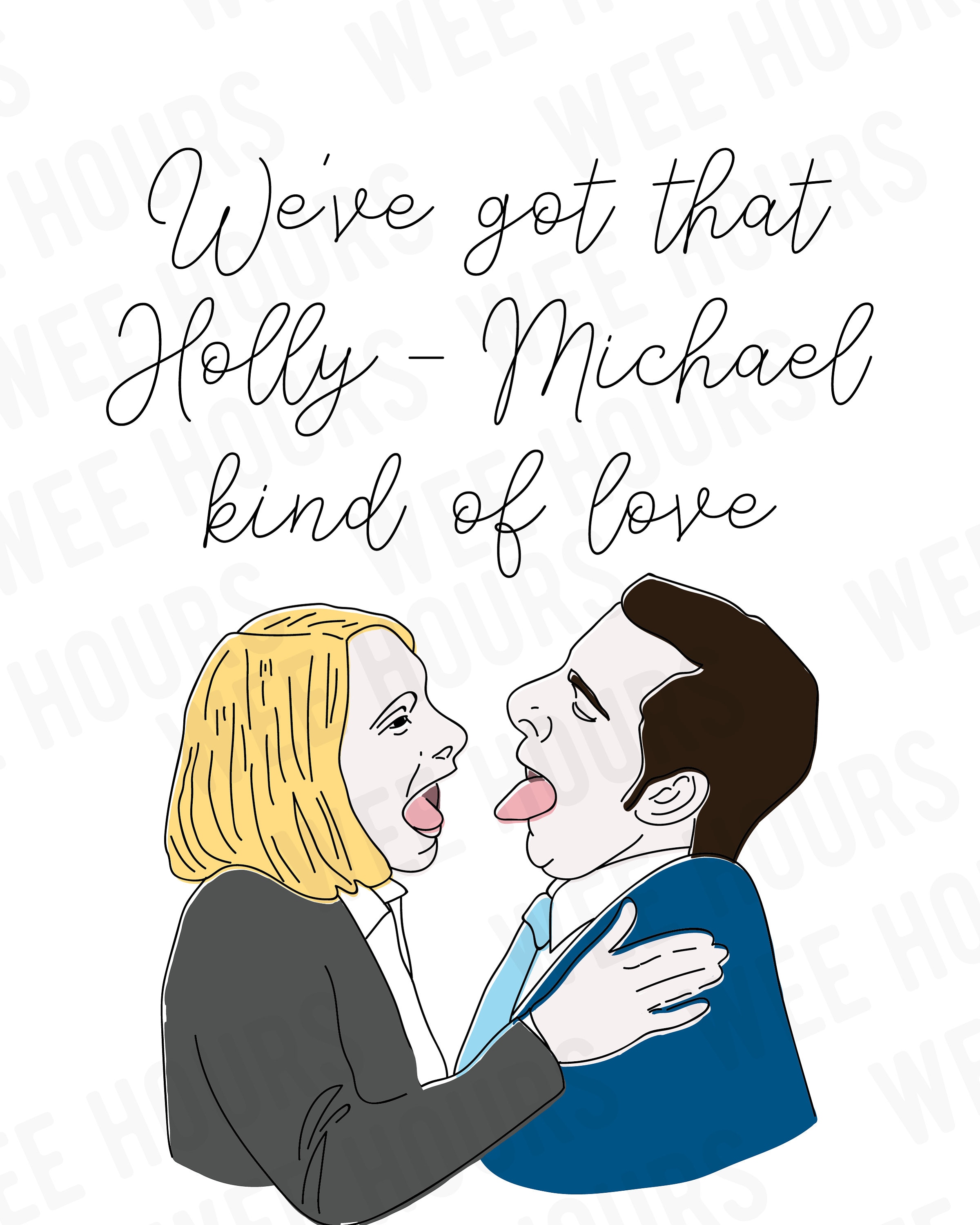 Holly and Michael Love Printable Download the Office Etsy