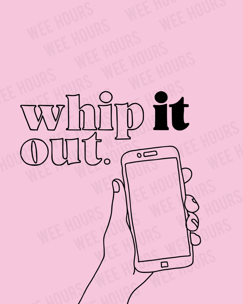 Whip It Out Bathroom Sign Printable Download Etsy