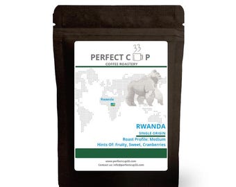 Finest Rwanda Coffee Bean 100% Arabica Origin Freshly Roasted 1KG / 500G / 250G - Medium Roasted