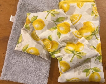 Borsa dell'acqua calda Rice – profumo di limone e lavanda