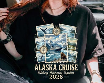 Alaska Vacation 2026 Cruise Family Matching Group Trip Png, Alaska Cruise Family Gift, Group Travel Reunion Graphic Tee Digital Download