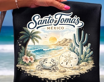 Santo Tomas Mexico Png, Mexico Travel Lover Gift, Santo Tomas Beach Vacation Gift, Mexican Destination Graphic Tee Digital Download