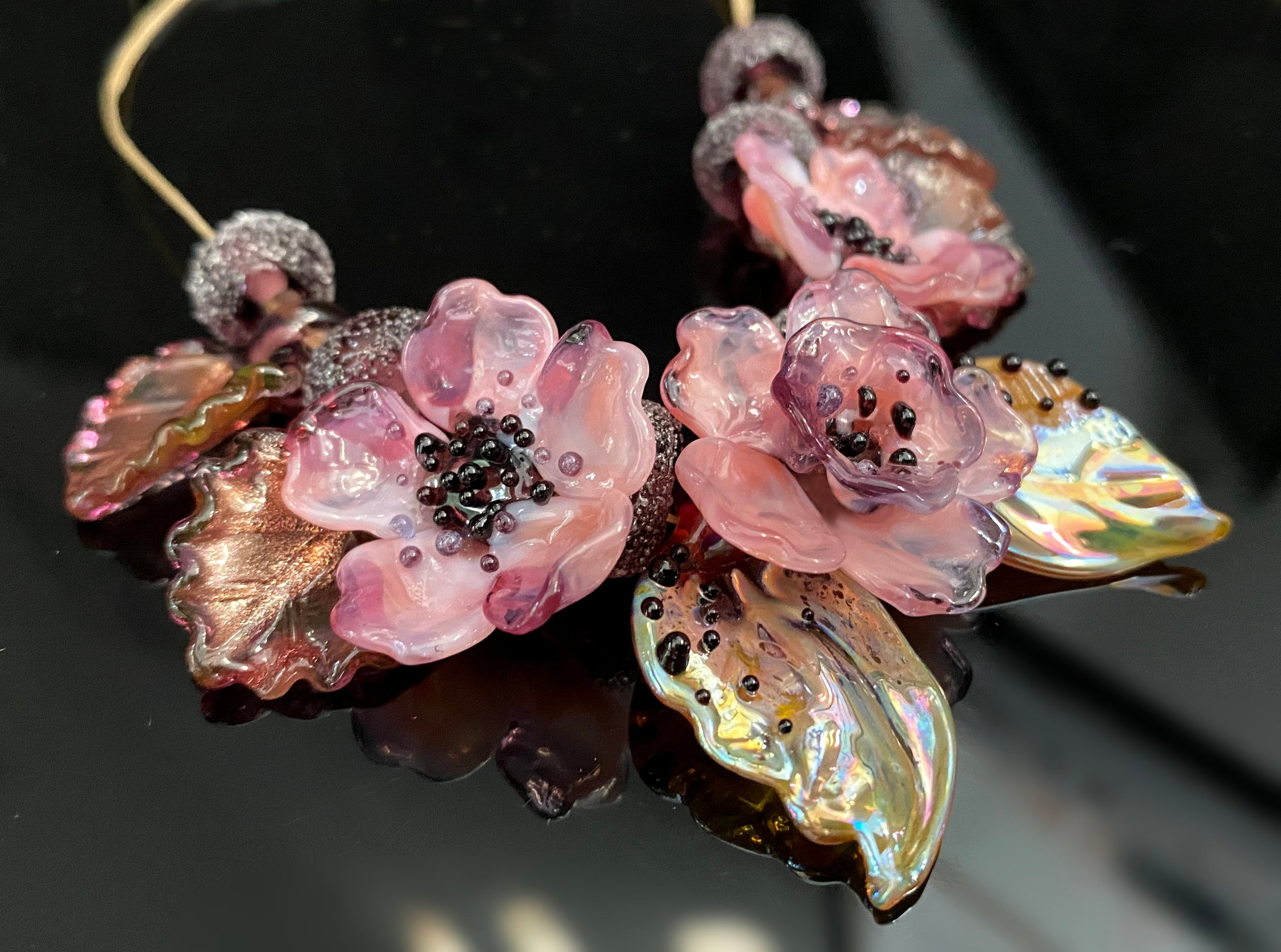 DIY Yellow Bee Bead Fringe Earrings Kit Flowers Beaded Earrings