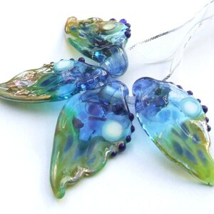 Lampwork Butterfly Wings for Jewelry Making, Set of 4 Delicate Butterfly Wings, Made to Order