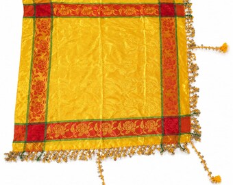 Tocado marroquí Amazigh hecho a mano / Cinturón tradicional bereber de seda / Accesorio multiusos para bodas y festivales, decoración de mesa.