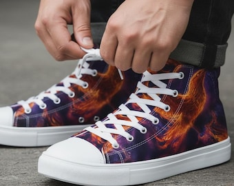 Life Coach Approved | Branderneuerung Herren High Top Canvas-Schuhe