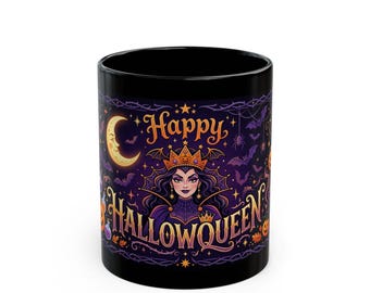 Mug sorcière et citrouille pour Halloween