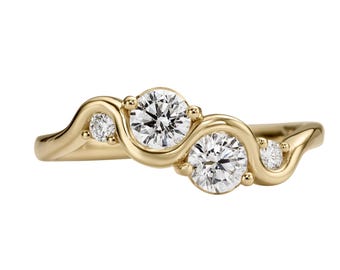 Oceania Brilliant Diamond & Gold Ring