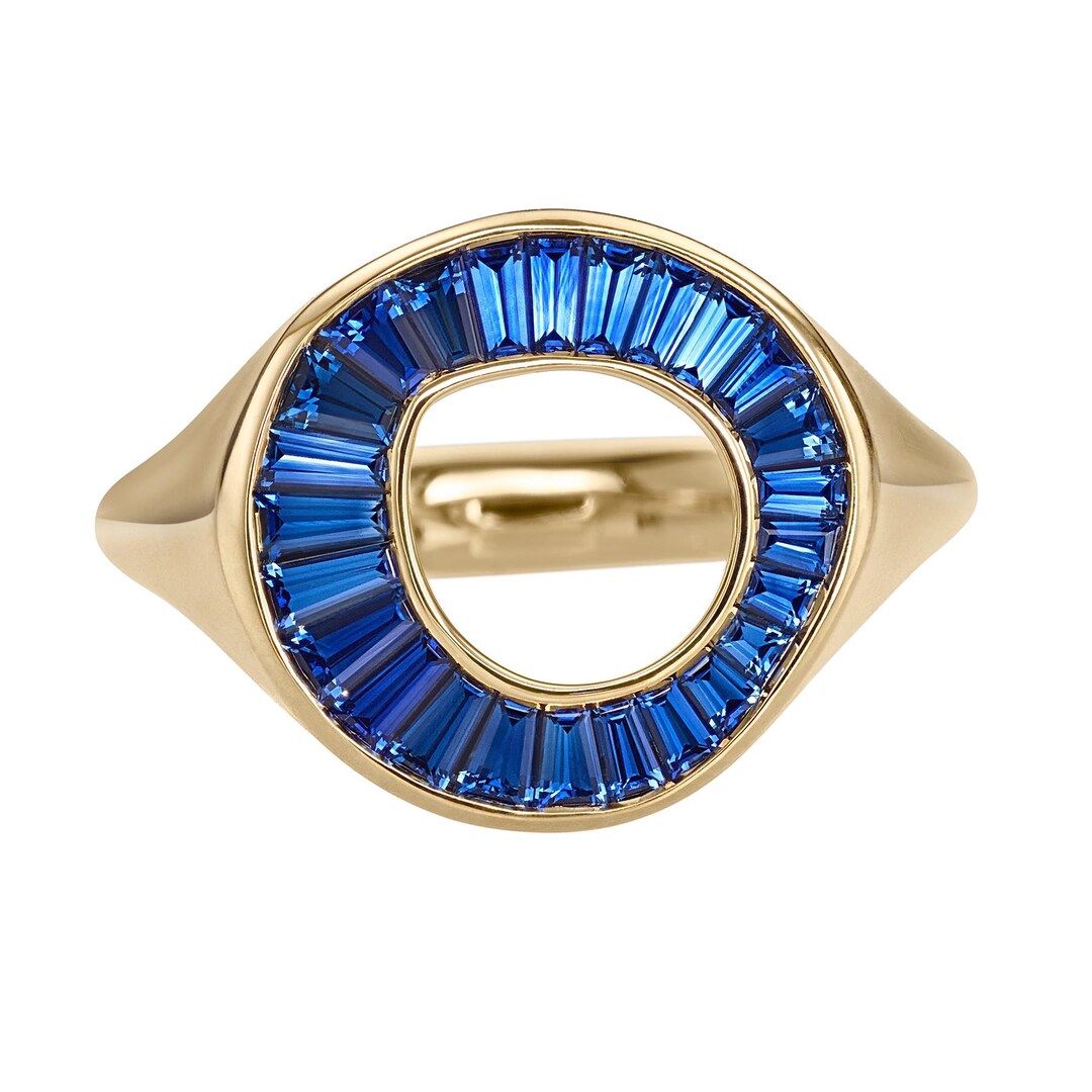 Caribbean Blue Signet Ring main image 0