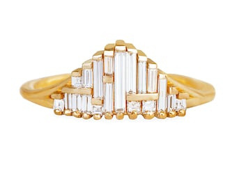 Art Deco Style Engagement Ring