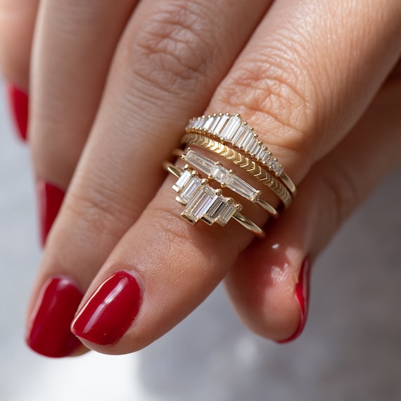 Les femmes minimaliste Anneau Mariage Light Gold Finger Mince bijoux accessoires de mode Les femmes minimaliste Anneau Mariage Light Gold Finger Mince bijoux accessoires de mode