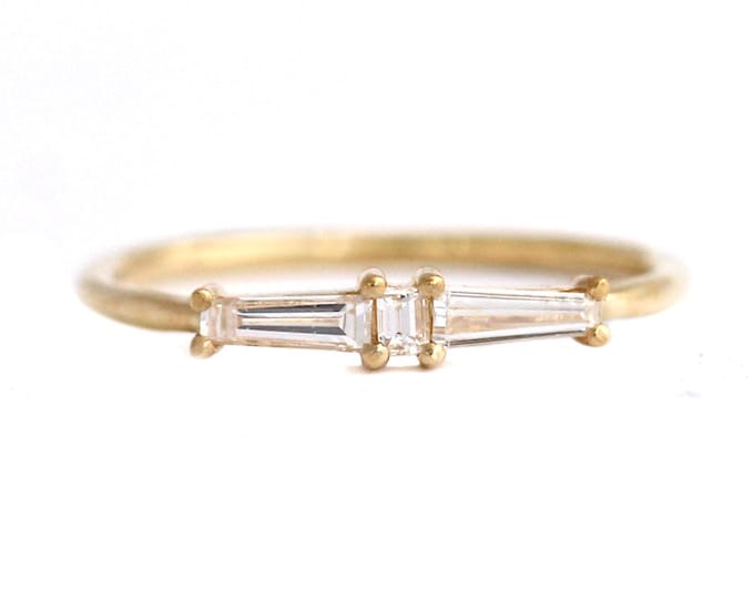 Diamant Cluster Ring, Art Deco Diamant Ehering, Vintage Verlobungsring, Einzigartiger Verlobungsring, Minimalistischer geometrischer Ehering