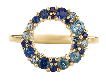 Bubble Multicolor Sapphire Ring