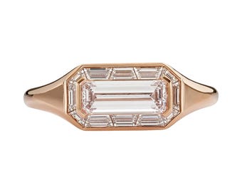 Fancy Light Pink Diamond Halo Engagement Ring