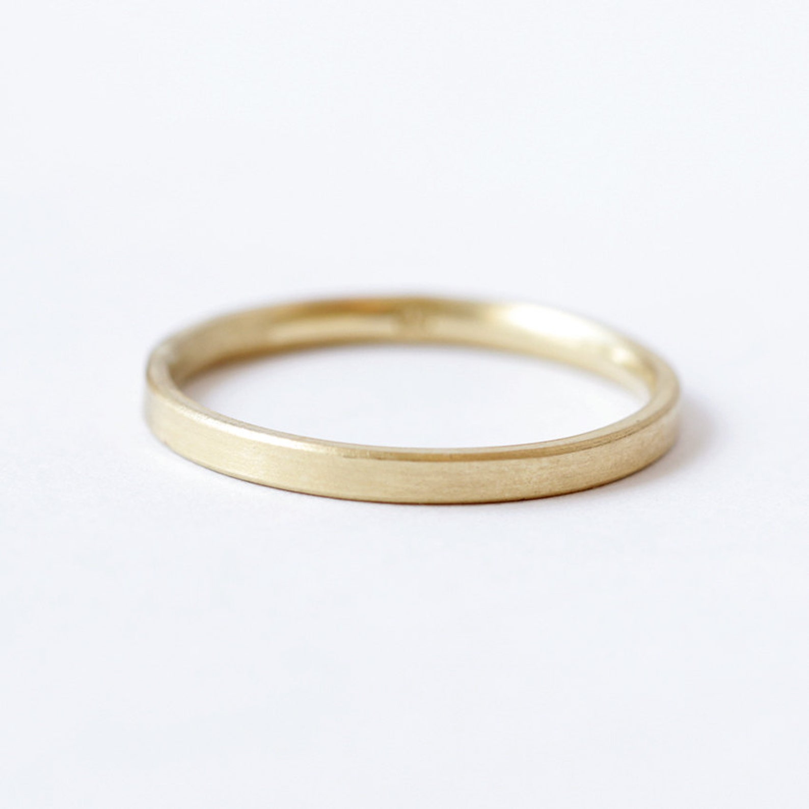 Simple Wedding Band Thin Gold Band Simple Gold Band Dainty Etsy