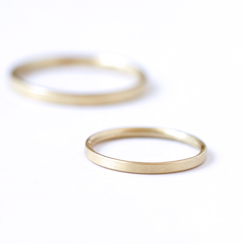 Simple Wedding Band Thin Gold Band Simple Gold Band Dainty