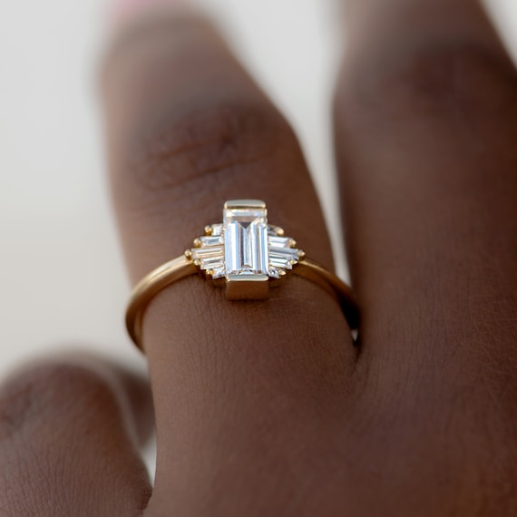 Art Deco Baguette Diamond Ring – ARTEMER