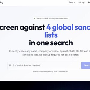 Sanktions-Screening Sasa-Quellcode | OFAC, EU-Compliance-App (React, Supabase) Bild 2