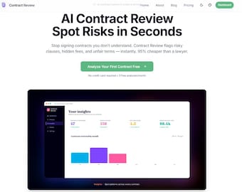 AI Contract Review SaaS — Full Source Code + Lifetime Access |  Supabase + Stripe | Ready to Deploy