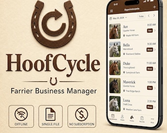 HoofCycle | Farrier Business Manager | Offline Client | Horse & Appointment Tracker