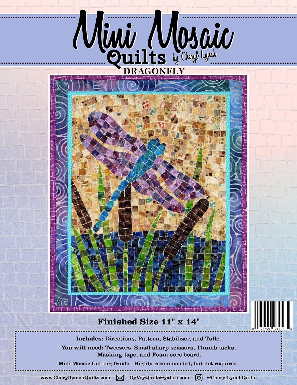 Dragonfly Mini Mosaic Quilt Kit Etsy