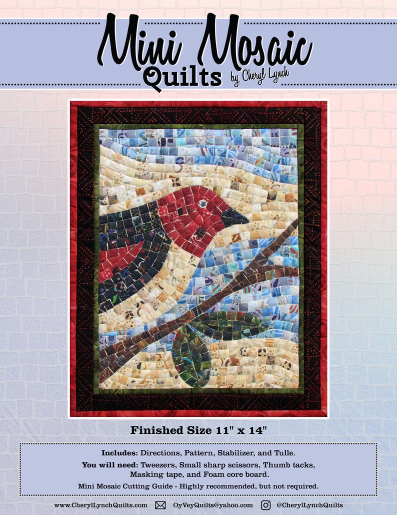 Bird Mini Mosaic Quilt Kit Etsy