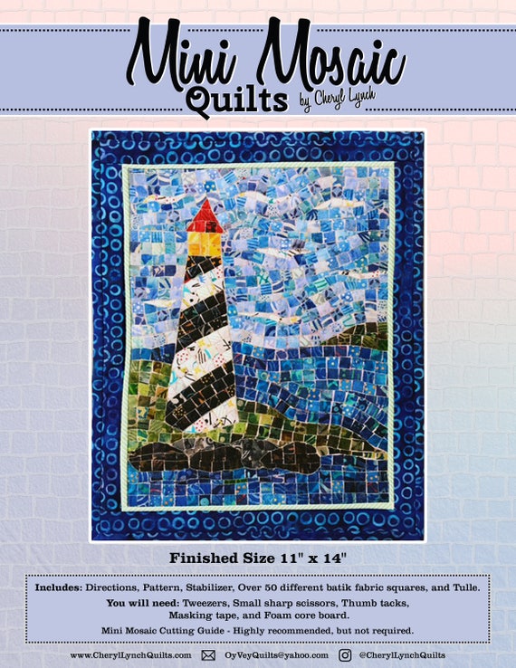 Light House Mini Mosaic Quilt Kit Etsy