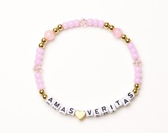 Amas Veritas beaded bracelet. Practical Magic inspired. 14k gold plated spacer beads.