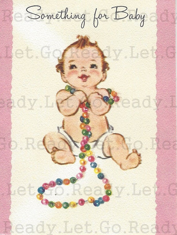 Baby Girl Small Gift Card DIGITAL IMAGE Printable Download Etsy