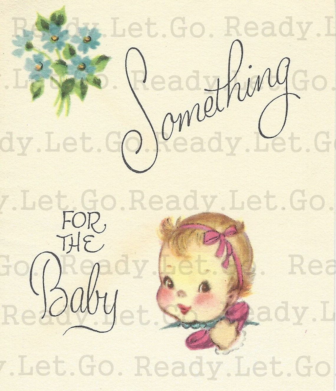 Baby Girl Small Gift Card DIGITAL IMAGE Printable Download Etsy