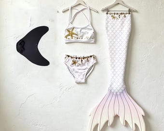 Swimmable Prinzessin Mermaid Tail, Kinder niedliches Mermaid Swim Kostüm