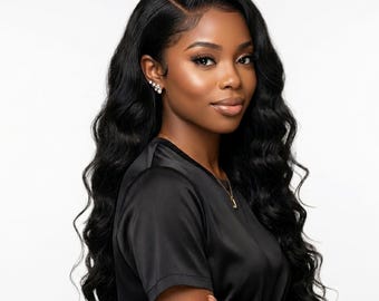 3 Pcs Deep Wave Human Hair Extensions | Brazilian Remy Virgin Natural Black Thick Curly