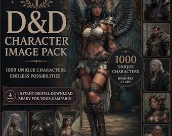 RPG Character Full Body Images: Art for Fantasy RPGs, Character or NPC-Creation (Digital Download)