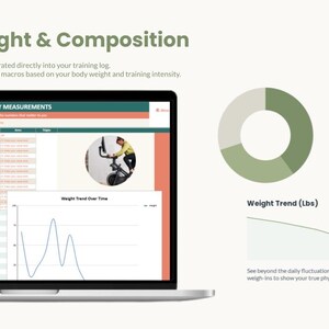 Ultimate Fitness Tracker Google Sheets | Workout Log, Weight Loss Tracker Spreadsheet, Gym Diary, Custom Exercise Planner, Cardio Dashboard image 7