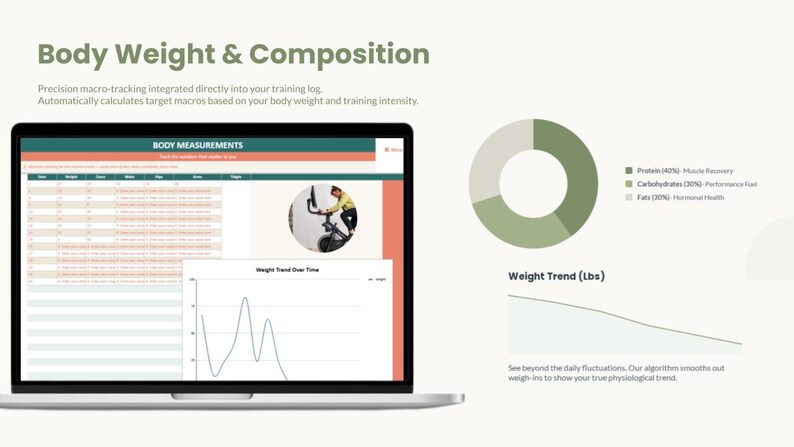 Ultimate Fitness Tracker Google Sheets | Workout Log, Weight Loss Tracker Spreadsheet, Gym Diary, Custom Exercise Planner, Cardio Dashboard image 7