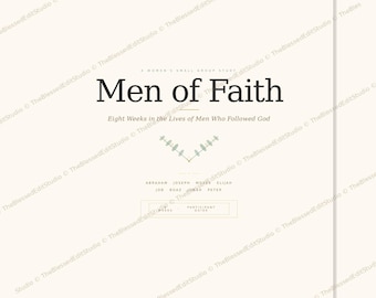 Men of Faith | 8-Week Women's Bible Study Guide | Small Group Curriculum | Printable PDF Download