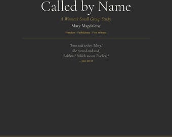 Women's Bible Study PDF | Mary Magdalene Small Group Guide | 4-Session Study on Freedom