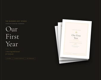 Christian Marriage Workbook | Year-Long Faith Journal for Newlyweds (PDF Download)