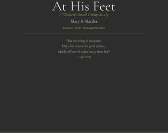 Mary & Martha Bible Study Guide | Women's Small Group (Digital PDF)