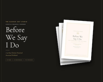 Christian Premarital Workbook | 30-Day Couples Devotional (PDF Download)