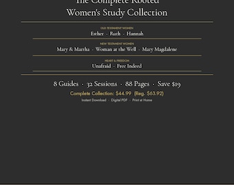 Rooted Women's Bible Study Collection | 8 Guides, 3 Series (Digital PDF)